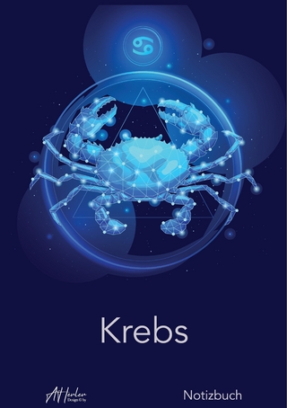 Sternzeichen Krebs Notizbuch | Designed by Alfred Herler