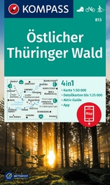 KOMPASS Wanderkarte 813 &Ouml;stlicher Th&uuml;ringer Wald 1:50.000