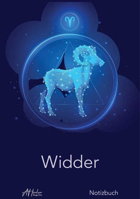 Sternzeichen Widder Notizbuch | Designed by Alfred Herler -  Herler Books&trade;