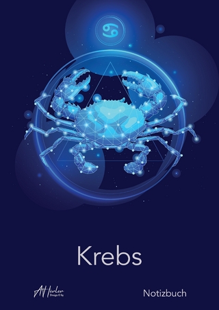 Sternzeichen Krebs Notizbuch | Designed by Alfred Herler