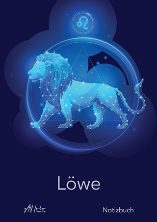 Sternzeichen Löwe Notizbuch | Designed by Alfred Herler