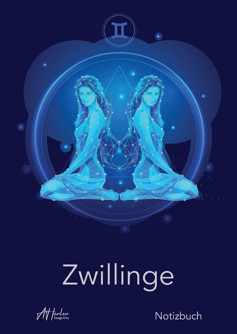 Sternzeichen Zwillinge Notizbuch | Designed by Alfred Herler -  Herler Books&trade;