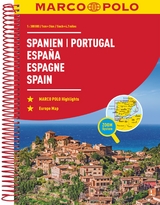MARCO POLO Reiseatlas Spanien, Portugal 1:300.000 - 