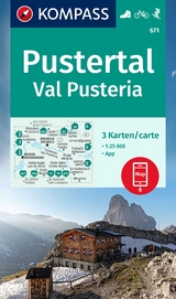 KOMPASS Wanderkarten-Set 671 Pustertal, Val Pusteria (3 Karten) 1:50.000 - 
