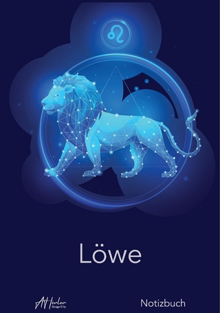 Sternzeichen Löwe Notizbuch | Designed by Alfred Herler