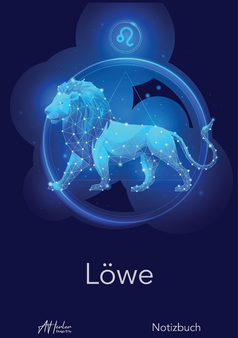 Sternzeichen L&ouml;we Notizbuch | Designed by Alfred Herler -  Herler Books&trade;