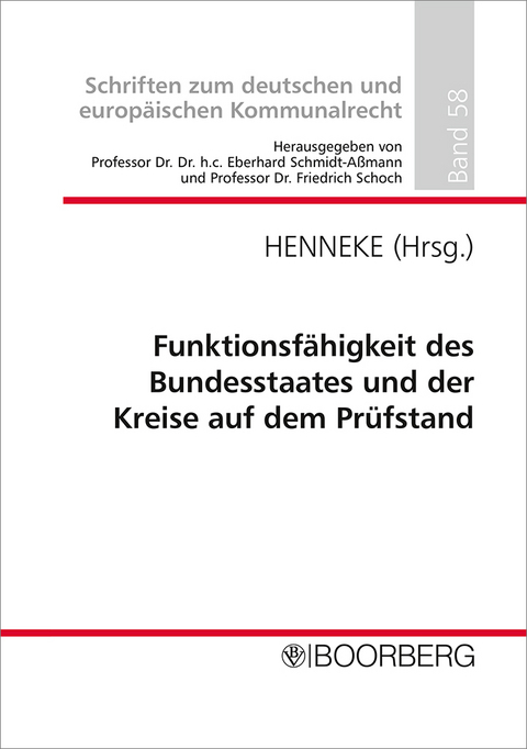 Funktionsf&auml;higkeit des Bundesstaates und der Kreise auf dem Pr&uuml;fstand - 