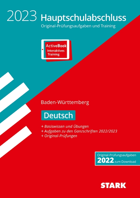 STARK Original-Pr&uuml;fungen und Training Hauptschulabschluss 2023 - Deutsch 9. Klasse - BaW&uuml;