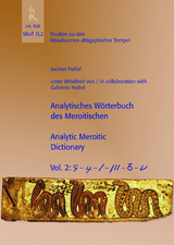 J. Hallof: SRaT 13,2: Analytisches W&ouml;rterbuch des Meroitischen /Analytic Meroitic Dictionary, Vol 2 - Jochen Hallof