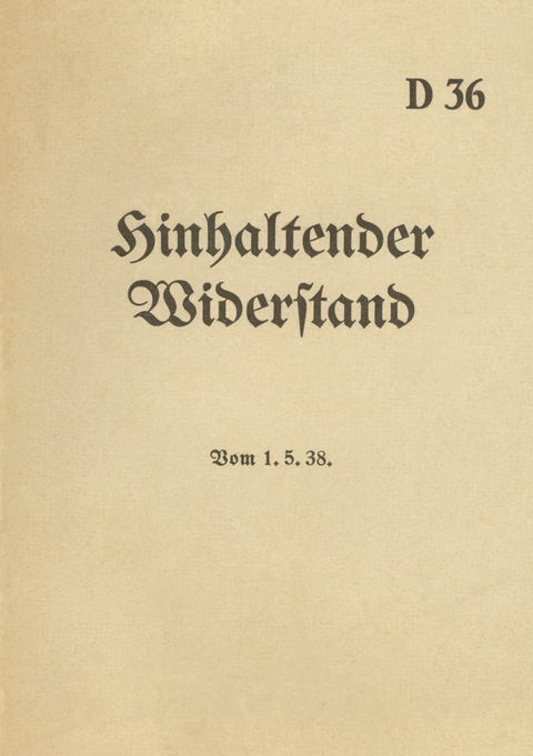D 36 Hinhaltender Widerstand - 