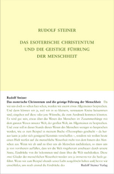 Das esoterische Christentum und die geistige Führung der Menschheit - Steiner, Rudolf
