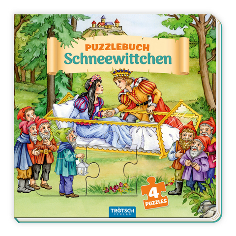 Tr&ouml;tsch Pappenbuch Puzzlebuch Schneewittchen - 