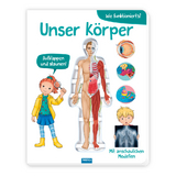 TR&Ouml;TSCH - Wissensbuch "Unser K&ouml;rper" | Kinderbuch mit Klappmodell f&uuml;r einen Einblick ins Innere des K&ouml;rpers. Mein K&ouml;rper Kinderbuch mit spannenden Fakten zum Lernen und Staunen | Ab 5 Jahren - 