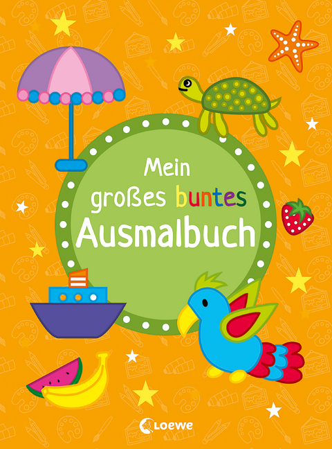 Mein gro&szlig;es buntes Ausmalbuch (Papagei)