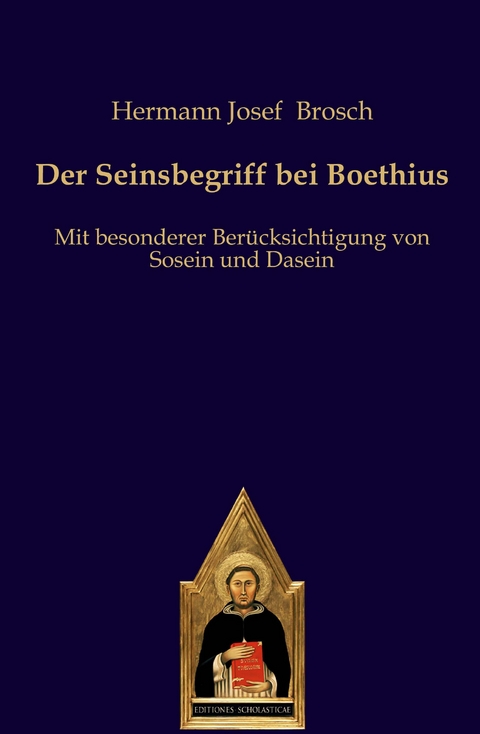 Der Seinsbegriff bei Boethius - Hermann Josef Brosch