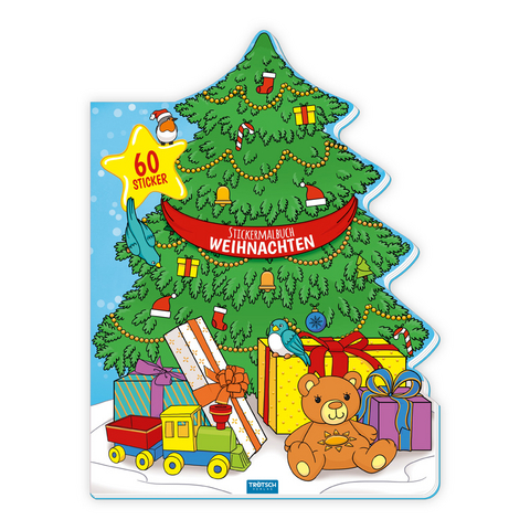 Tr&ouml;tsch Stickermalbuch Weihnachten - 