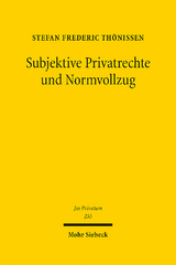 Subjektive Privatrechte und Normvollzug - Stefan Frederic Thönissen