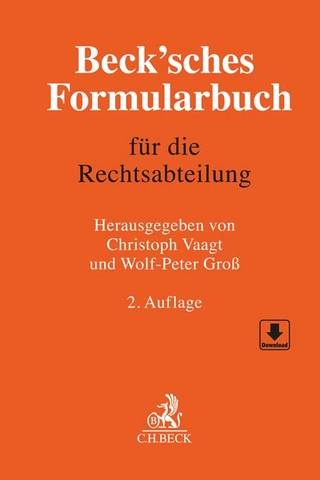 Beck'sches Formularbuch für die Rechtsabteilung