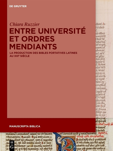 Entre Universit&eacute; et ordres mendiants - Chiara Ruzzier