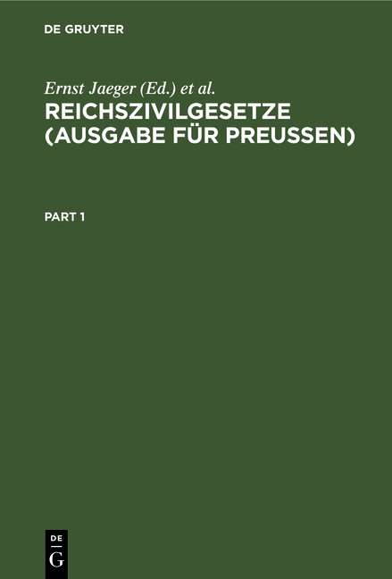 Reichszivilgesetze - 