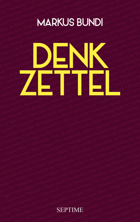 Denkzettel - Markus Bundi