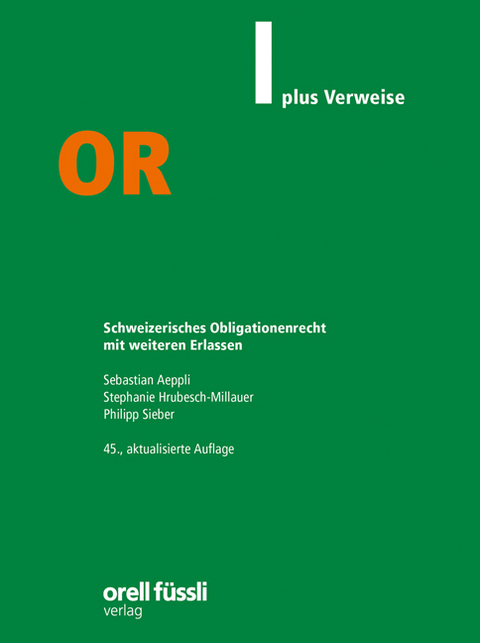 OR plus Verweise - Sebastian Aeppli, Stephanie Hrubesch-Millauer, Philipp Sieber