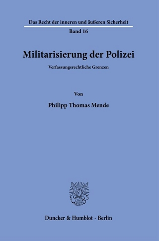 Militarisierung der Polizei.