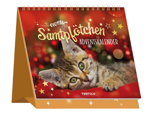 TR&Ouml;TSCH &ndash; Aufstell Adventskalender &bdquo;Samtpf&ouml;tchen&ldquo; | Weihnachtskalender mit 24 Zitaten f&uuml;r eine besinnliche Weihnachtszeit