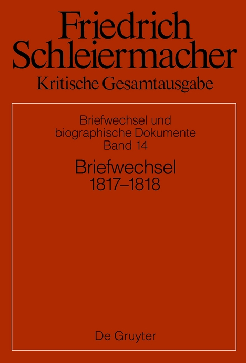 Briefwechsel 1817-1818 - 