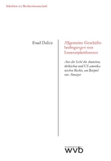 Allgemeine Gesch&auml;ftsbedingungen von Internetplattformen - Esad Dalkiz