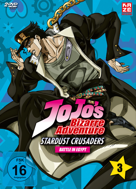 Jojo's Bizarre Adventure - 2. Staffel - DVD Vol. 3 (Episoden 25-36) [2 DVDs] - Kenichi Suzuki