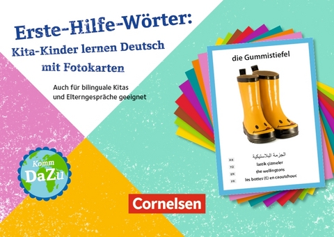 Erste-Hilfe-W&ouml;rter: Kita-Kinder lernen Deutsch mit Fotokarten