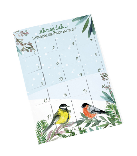 Ich mag dich - 24 pers&ouml;nliche Adventsgr&uuml;&szlig;e nur f&uuml;r dich