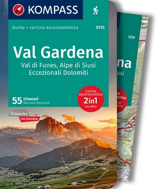 KOMPASS guida escursionistica Val Gardena, Val di Funes, Alpe di Siusi, 55 itinerari