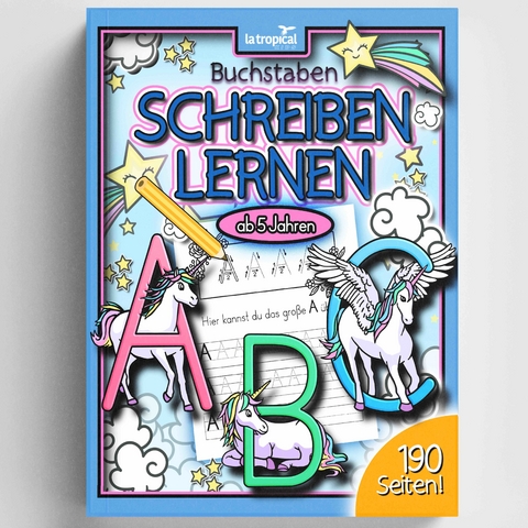 Buchstaben schreiben lernen ab 5 Jahren - 