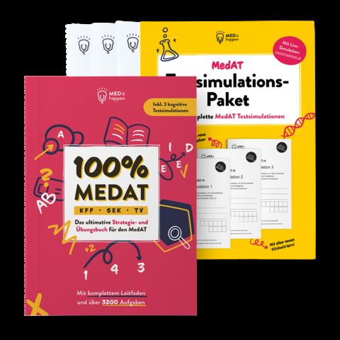 100% MEDAT + Testsimulations-Paket 1 (Bundle) - Pascal Casetti, Bedirhan Boztepe, Arian Akhondi, Alexis Treitler