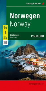 Norwegen, Stra&szlig;enkarte 1:600.000, freytag & berndt
