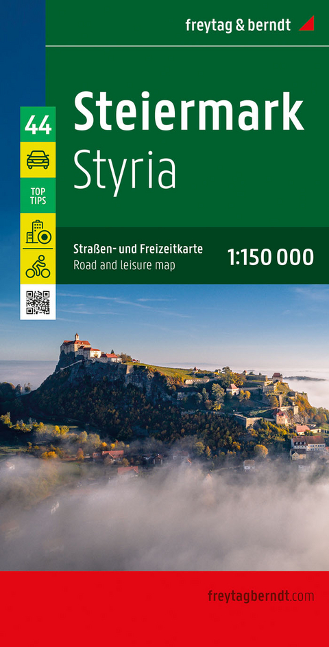 Steiermark, Stra&szlig;en- und Freizeitkarte 1:150.000, freytag & berndt