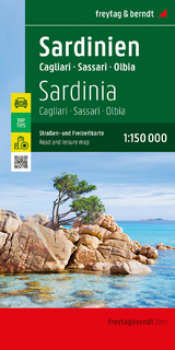 Sardinien, Stra&szlig;en- und Freizeitkarte 1:150.000, freytag & berndt