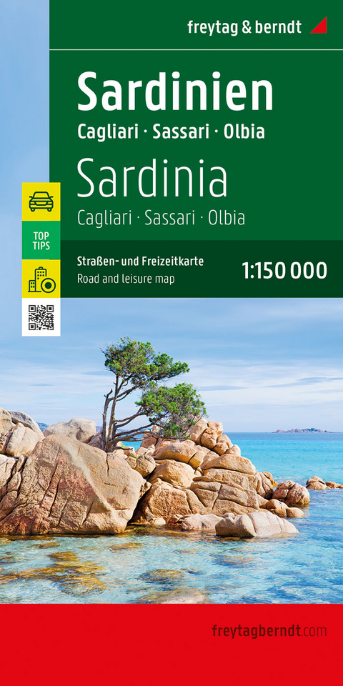 Sardinien, Stra&szlig;en- und Freizeitkarte 1:150.000, freytag & berndt