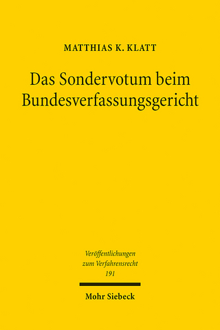 Das Sondervotum beim Bundesverfassungsgericht