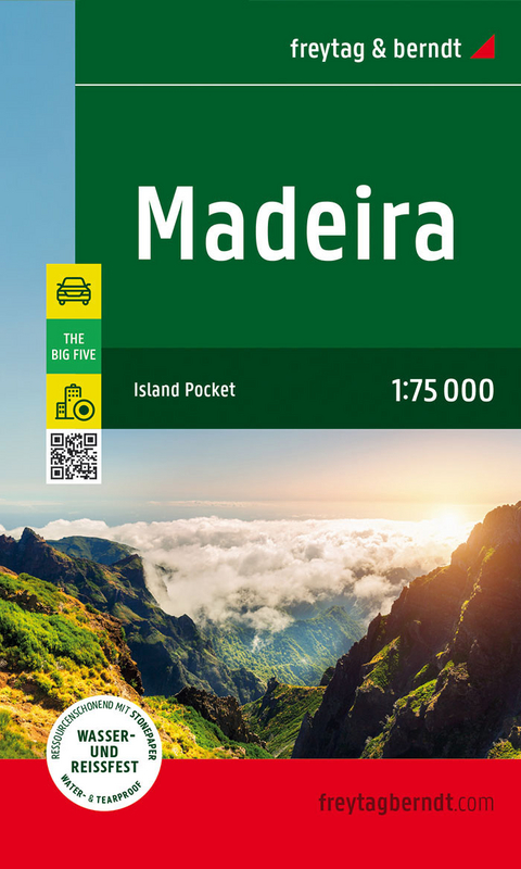 Madeira, Stra&szlig;en- und Freizeitkarte 1:75.000, freytag & berndt
