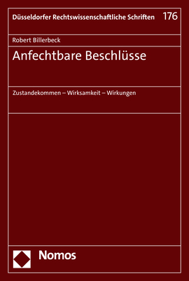 Anfechtbare Beschl&uuml;sse - Robert Billerbeck