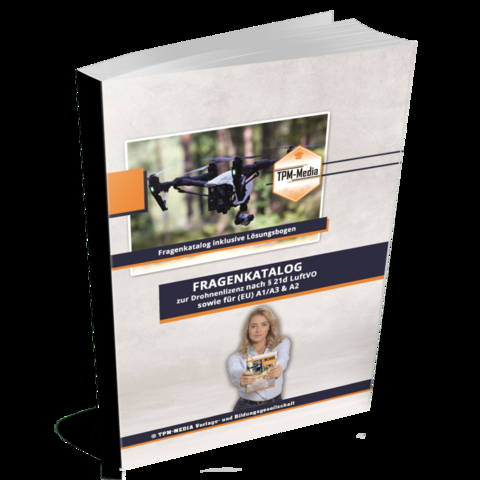 Fragenkatalog Drohnenlizenz PRO mit &uuml;ber 2000 Pr&uuml;fungsfragen auch f&uuml;r A1/A2/A3 (Printversion/Buch) und Drohnenflugbuch - Thomas Mueller