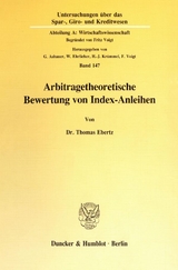 Arbitragetheoretische Bewertung von Index-Anleihen. - Thomas Ebertz