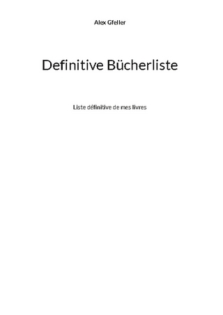 Definitive Bücherliste