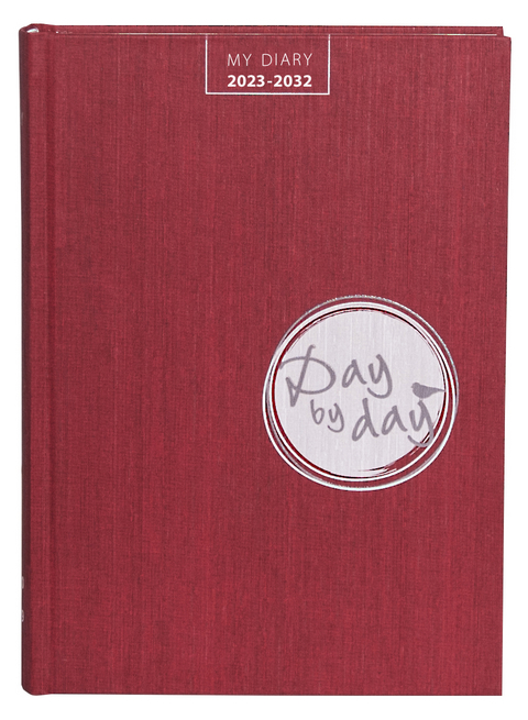 My Diary 2023-2032 "Day by Day" chili-red - 