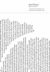 Josef Strau. Spirits and Objects ...and How Non-Productive Love Is Sometimes Contained in Them... - 