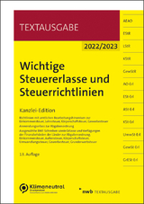 Wichtige Steuererlasse und Steuerrichtlinien - 