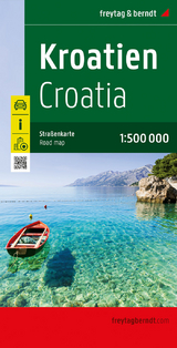 Kroatien, Stra&szlig;enkarte 1:500.000, freytag & berndt